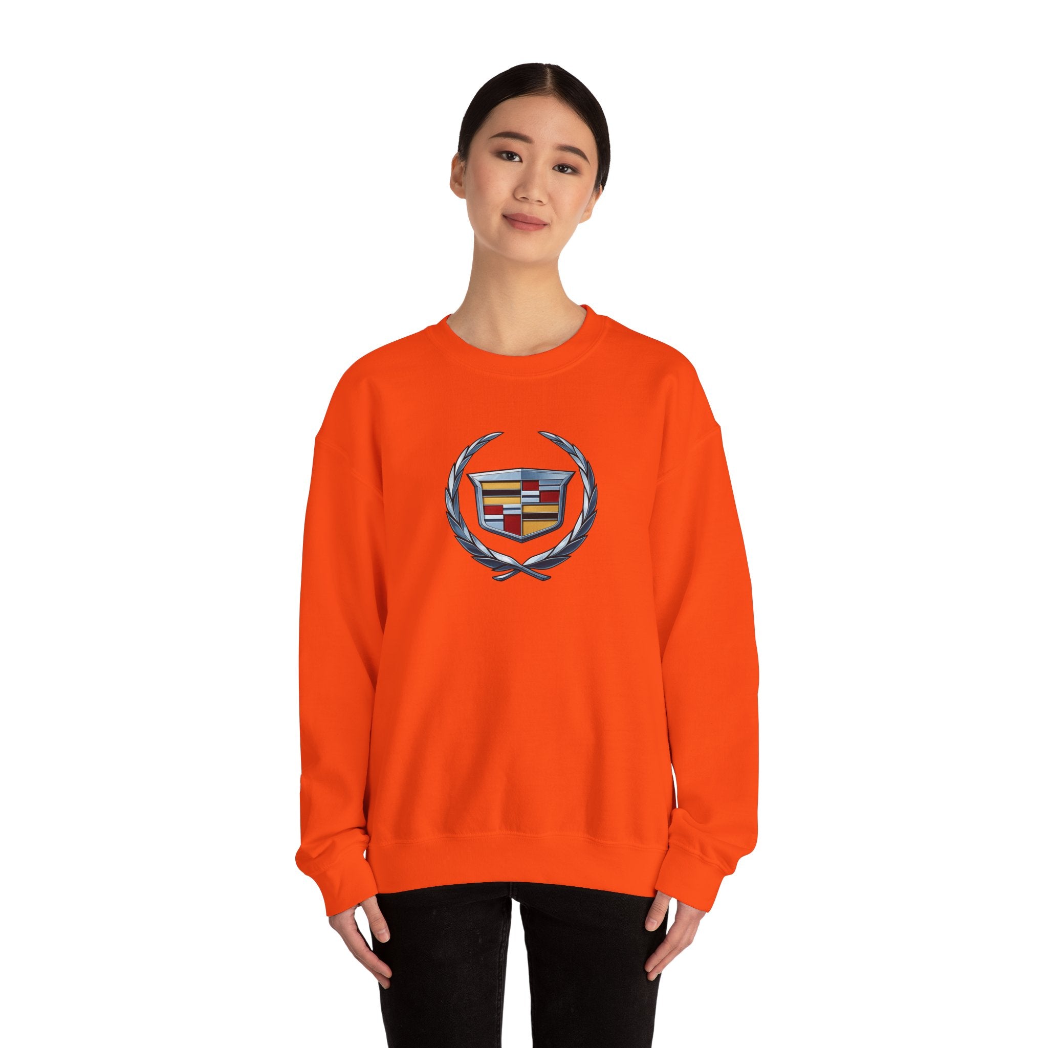"Cadillac" Classic Emblem Crewneck Sweatshirt