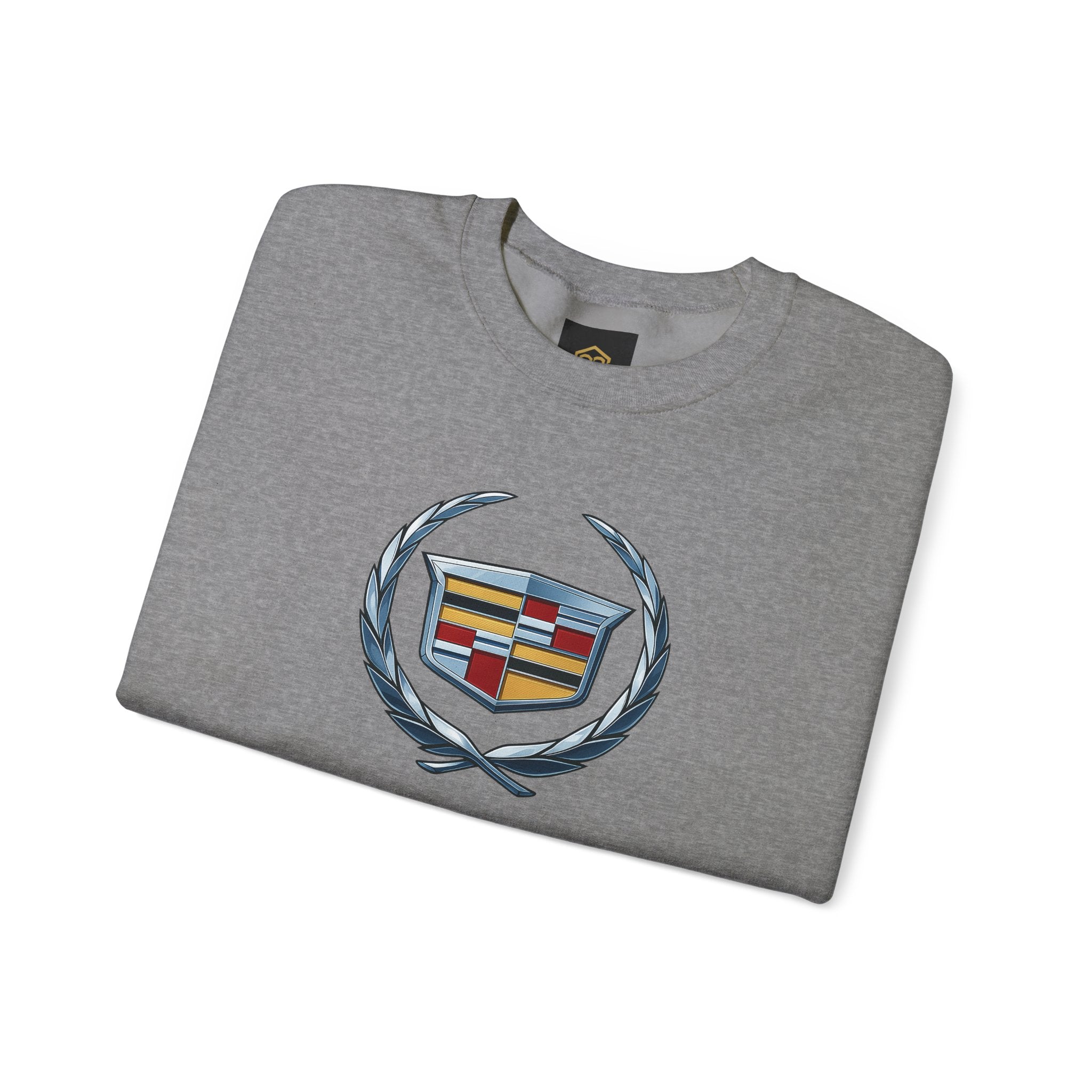 "Cadillac" Classic Emblem Crewneck Sweatshirt