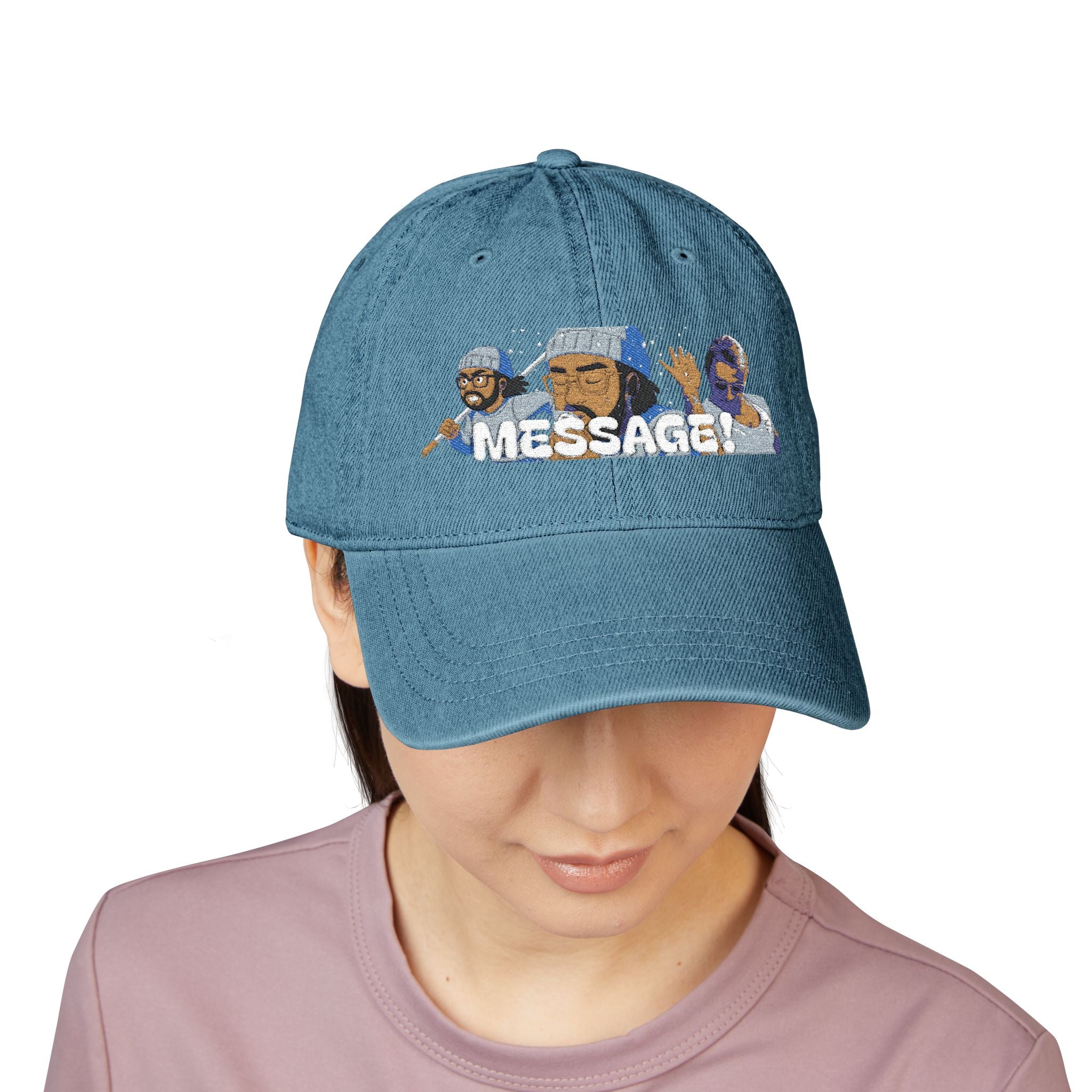 Denim Hat - Cold Blooded Embroidery