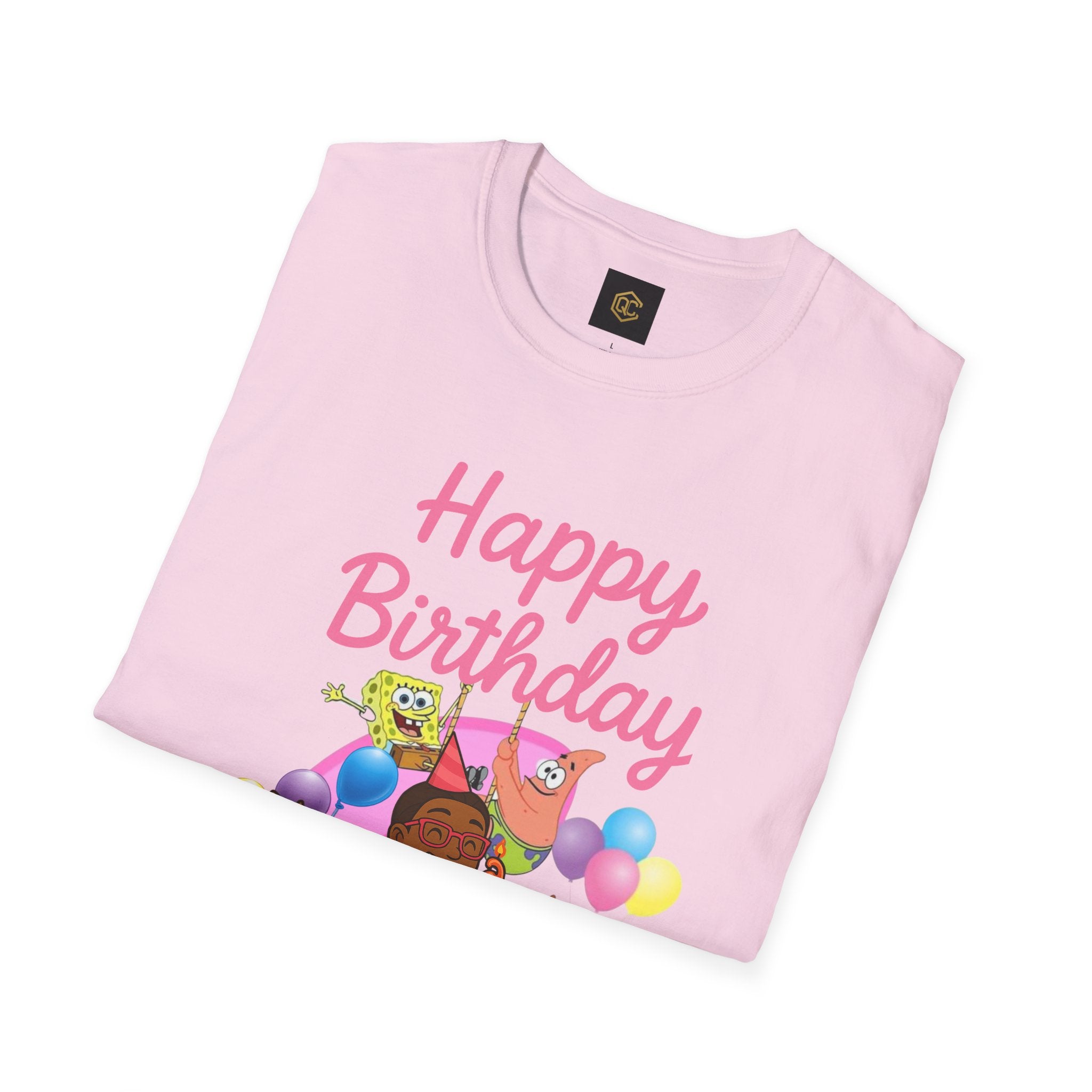 Happy Birthday Unisex T-Shirt, Softstyle Tee for Kids, Fun Birthday Gift, Children’s Party Shirt, Celebration Apparel