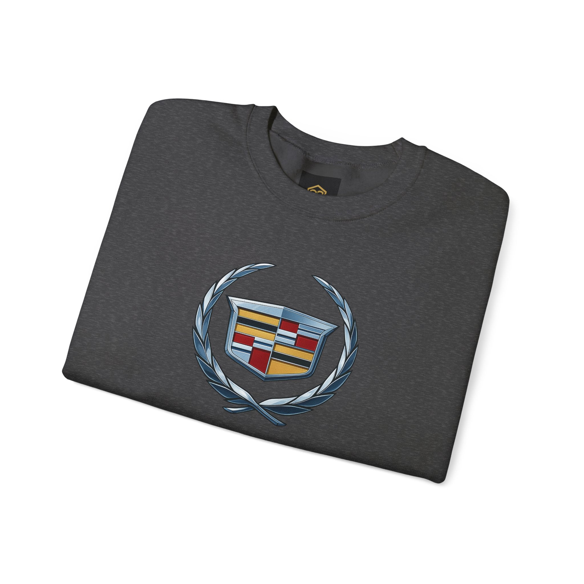 "Cadillac" Classic Emblem Crewneck Sweatshirt