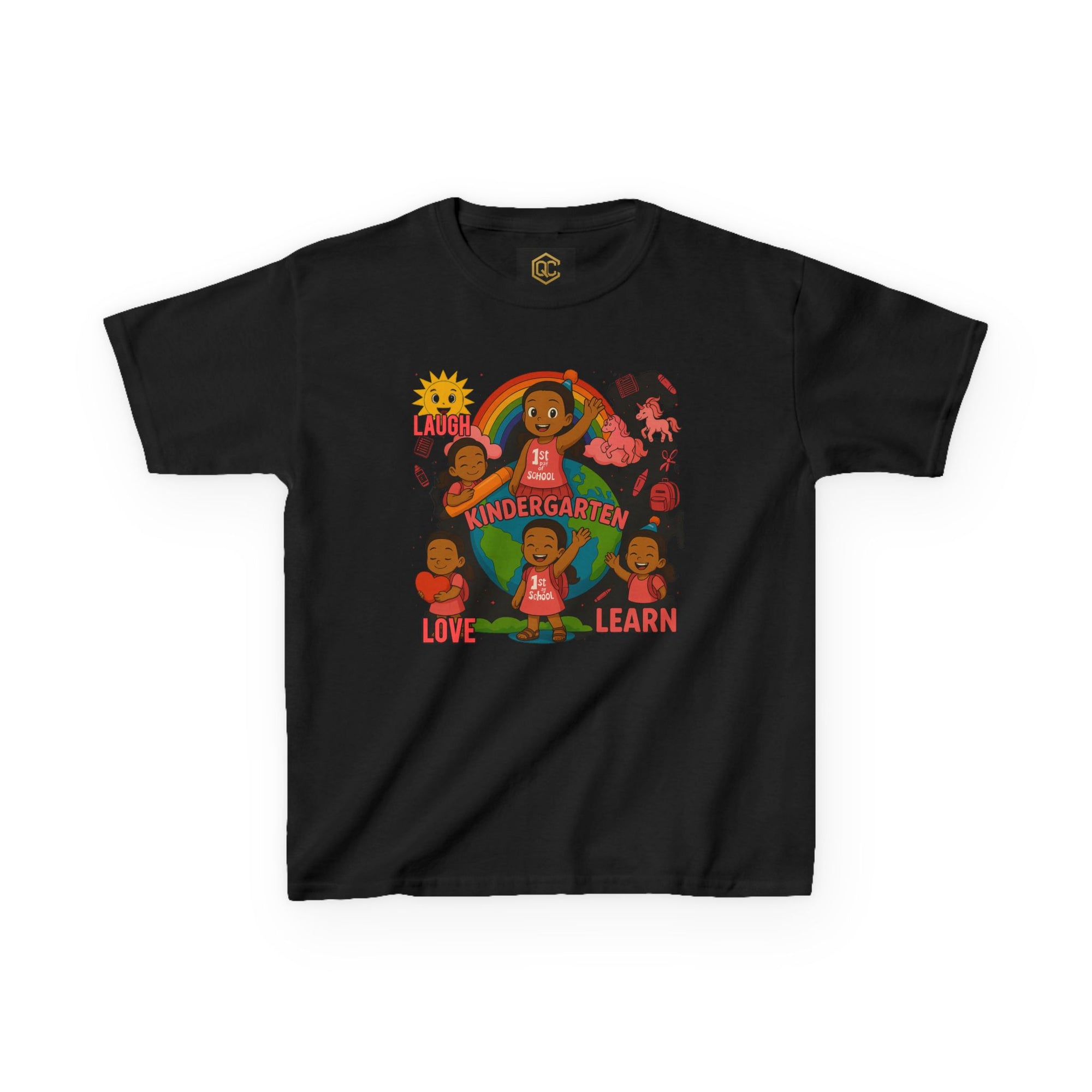 Kids Kindergarten First Day Tee - Fun Colorful Design for Little Learners, Back to School, Birthday Gift, Educational Celebration, [...]