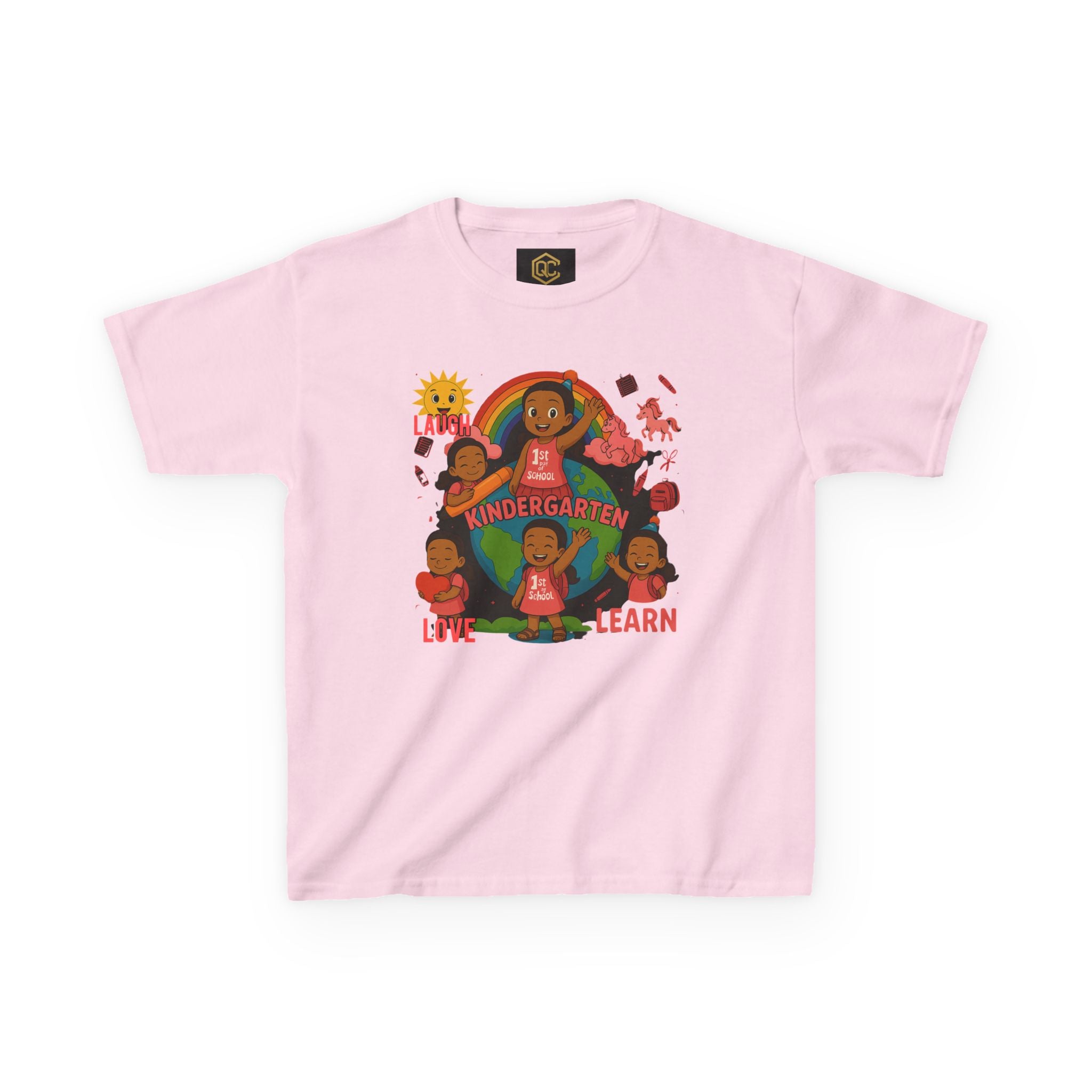 Kids Kindergarten First Day Tee - Fun Colorful Design for Little Learners, Back to School, Birthday Gift, Educational Celebration, [...]