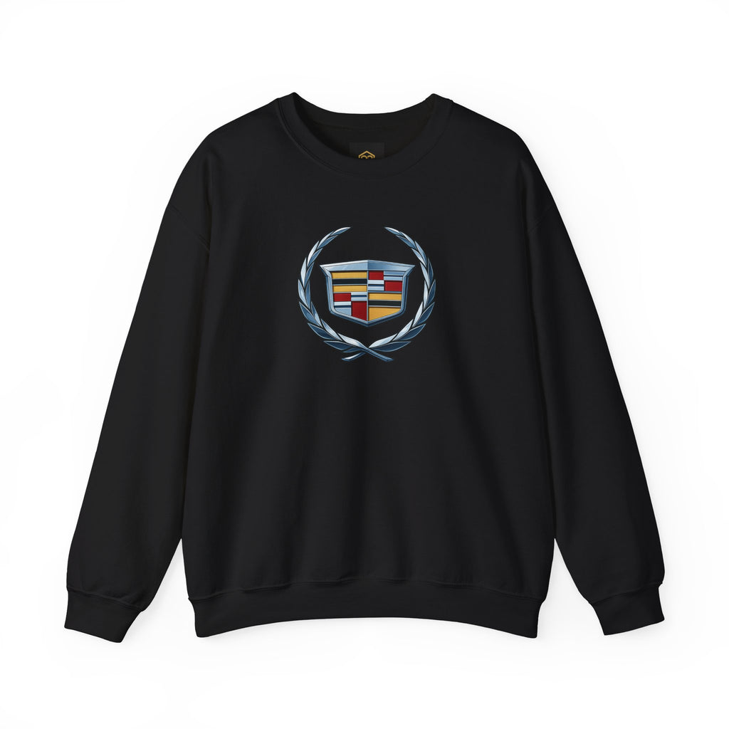 "Cadillac" Classic Emblem Crewneck Sweatshirt