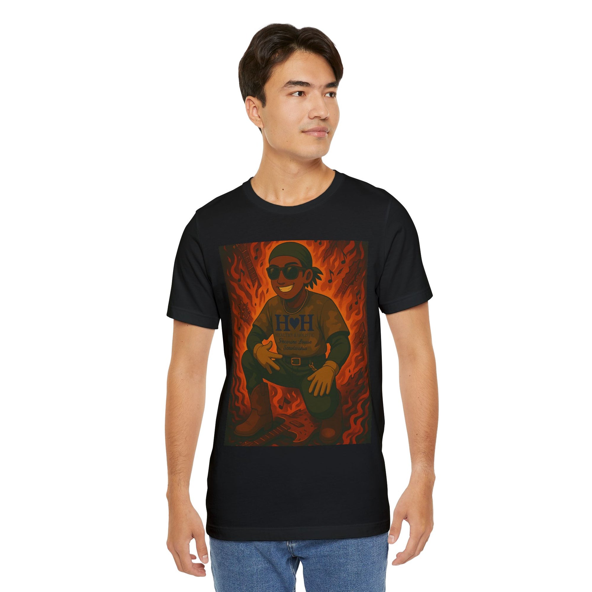 Ed Hardy/ Rage Fire and Flames Unisex Jersey T-Shirt, Graphic Tee, Streetwear Top, Urban Fashion Shirt, Vintage Style, Tattoo Inspired
